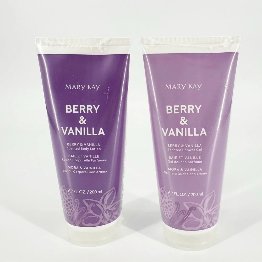 NEW Mary Kay ~ Berry & Vanilla Body Lotion & Shower Gel Set